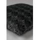 Coussin Daisy Noir Dutchbone Décoration de Canapé Fauteuil en Tissu 45x45x45cm