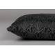 Coussin Daisy Noir Dutchbone Décoration de Canapé Fauteuil en Tissu 45x45x45cm