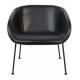 Fauteuil Feston Zuiver Siège Design Noir Assise de Salon en Polyuréthane 65,5x70,5x72cm