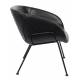 Fauteuil Feston Zuiver Siège Design Noir Assise de Salon en Polyuréthane 65,5x70,5x72cm