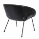 Fauteuil Feston Zuiver Siège Design Noir Assise de Salon en Polyuréthane 65,5x70,5x72cm