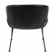 Fauteuil Feston Zuiver Siège Design Noir Assise de Salon en Polyuréthane 65,5x70,5x72cm