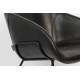 Fauteuil Feston Zuiver Siège Design Noir Assise de Salon en Polyuréthane 65,5x70,5x72cm