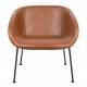 Fauteuil Feston Zuiver Siège Design Marron Assise de Salon en Polyuréthane 65,5x70,5x72cm