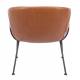 Fauteuil Feston Zuiver Siège Design Marron Assise de Salon en Polyuréthane 65,5x70,5x72cm