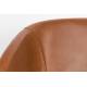 Fauteuil Feston Zuiver Siège Design Marron Assise de Salon en Polyuréthane 65,5x70,5x72cm