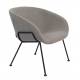 Fauteuil Feston Zuiver Siège Design Gris Assise de Salon en Tissu 65,5x70,5x72cm