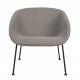 Fauteuil Feston Zuiver Siège Design Gris Assise de Salon en Tissu 65,5x70,5x72cm