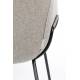 Fauteuil Feston Zuiver Siège Design Gris Assise de Salon en Tissu 65,5x70,5x72cm