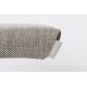 Pouf Uncle Jesse Zuiver Repose-Pieds Pivotant Bicolore Beige et Gris Assise d'Appoint en Tissu 43x44x50cm