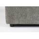 Pouf Sense Gris Soft Zuiver Repose-Pieds Bout de Canapé Assise de Salon en Tissu 47x92x92cm