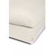 Pouf Sense Crème Zuiver Repose-Pieds Bout de Canapé Assise de Salon en Tissu 47x92x92cm
