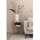 Table d'Appoint Barbier Zuiver Console Design Table de Nuit Chevet Bois Naturel 45x45x59cm