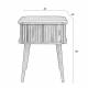 Table d'Appoint Barbier Zuiver Console Design Table de Nuit Chevet Bois Naturel 45x45x59cm