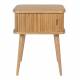 Table d'Appoint Barbier Zuiver Console Design Table de Nuit Chevet Bois Naturel 45x45x59cm