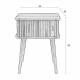 Table d'Appoint Barbier Zuiver Console Design Table de Nuit Chevet Chêne Noir 45x45x59cm