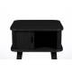 Table d'Appoint Barbier Zuiver Console Design Table de Nuit Chevet Chêne Noir 45x45x59cm