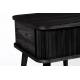 Table d'Appoint Barbier Zuiver Console Design Table de Nuit Chevet Chêne Noir 45x45x59cm