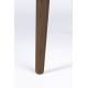 Table d'Appoint Barbier Zuiver Console Design Table de Nuit Chevet Noyer 45x45x59cm