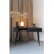 Console Barbier Table d'Appoint Zuiver Coiffeuse Design Chêne Noir 35x74x120cm