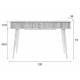 Console Barbier Table d'Appoint Zuiver Coiffeuse Design Chêne Noir 35x74x120cm