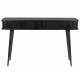 Console Barbier Table d'Appoint Zuiver Coiffeuse Design Chêne Noir 35x74x120cm