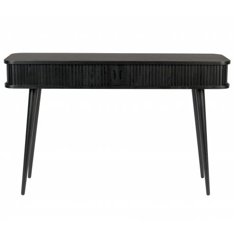 Console Barbier Table d'Appoint Zuiver Coiffeuse Design Chêne Noir 35x74x120cm