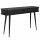 Console Barbier Table d'Appoint Zuiver Coiffeuse Design Chêne Noir 35x74x120cm