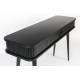 Console Barbier Table d'Appoint Zuiver Coiffeuse Design Chêne Noir 35x74x120cm