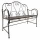 Banc Marcel 2 Places Banquette de Jardin Fauteuil 2 Personnes en Métal Marron 51x92x108cm