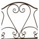 Banc Marcel 2 Places Banquette de Jardin Fauteuil 2 Personnes en Métal Marron 51x92x108cm