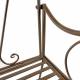 Banc Marcel 2 Places Banquette de Jardin Fauteuil 2 Personnes en Métal Marron 51x92x108cm