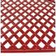 Banc Marguerite 2 Places Banquette de Jardin Fauteuil 2 Personnes en Métal Rouge 51x91x112,5cm