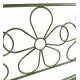 Banc Marguerite 2 Places Banquette de Jardin Fauteuil 2 Personnes en Métal Vert 51x91x112,5cm