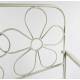 Banc Marguerite 2 Places Banquette de Jardin Fauteuil 2 Personnes en Métal Blanc 51x91x112,5cm
