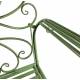Banc Margharet 2 Places Banquette de Jardin Fauteuil 2 Personnes en Métal Vert 51x99x136