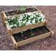 Carré Potager Escalier Bac de Plantation 3 Etages Jardinière en Bois Autoclave III 60x120x120cm