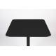 Table de Bistrot Vondel Noir Zuiver Table de Repas Carrée 2 Personnes Outdoor en Aluminium 71x71x75cm