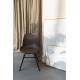 Lot de 2 Chaises en Marc de Café Albert Kuip Zuiver Assise de Table en Polypropylène et Bois 49x55x81,5cm