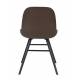 Lot de 2 Chaises en Marc de Café Albert Kuip Zuiver Assise de Table en Polypropylène et Bois 49x55x81,5cm
