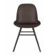 Lot de 2 Chaises en Marc de Café Albert Kuip Zuiver Assise de Table en Polypropylène et Bois 49x55x81,5cm