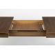 Table à Manger Glimps Zuiver Table de Repas Extensible Bois Couleur Noyer 76x80x120-162cm