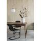 Table à Manger Glimps Zuiver Table de Repas Extensible Bois Couleur Noyer 76x80x120-162cm