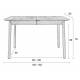 Table à Manger Glimps Zuiver Table de Repas Extensible Bois Couleur Noyer 76x80x120-162cm
