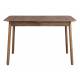 Table à Manger Glimps Zuiver Table de Repas Extensible Bois Couleur Noyer 76x80x120-162cm