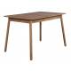 Table à Manger Glimps Zuiver Table de Repas Extensible Bois Couleur Noyer 76x80x120-162cm