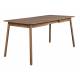 Table à Manger Glimps Zuiver Table de Repas Extensible Bois Couleur Noyer 76x80x120-162cm