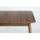 Table à Manger Glimps Zuiver Table de Repas Extensible Bois Couleur Noyer 76x80x120-162cm