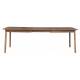 Table à Manger Glimps Zuiver Table de Repas Extensible Bois Couleur Noyer 76x90x180-240cm
