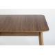 Table à Manger Glimps Zuiver Table de Repas Extensible Bois Couleur Noyer 76x90x180-240cm